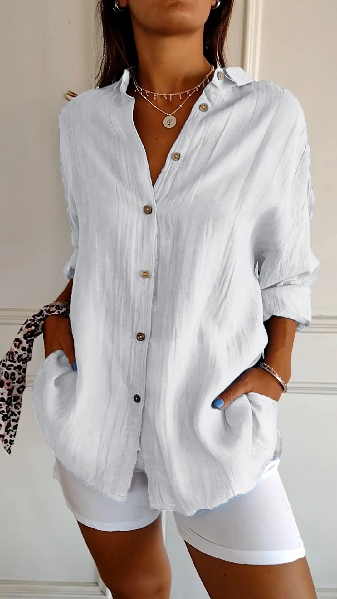 Sasha™ - Refined Pleated Shirt