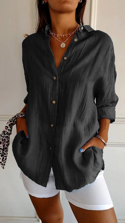 Sasha™ - Refined Pleated Shirt